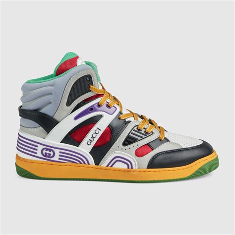 gucci baket ball shoes|Gucci basket high top sneakers.